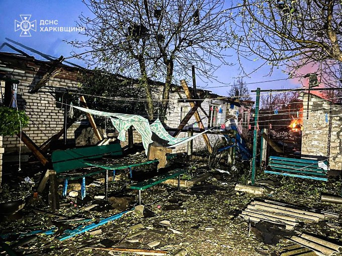 Новини Харкова: ДСНС ліквідувала пожежу після нічної атаки дронами