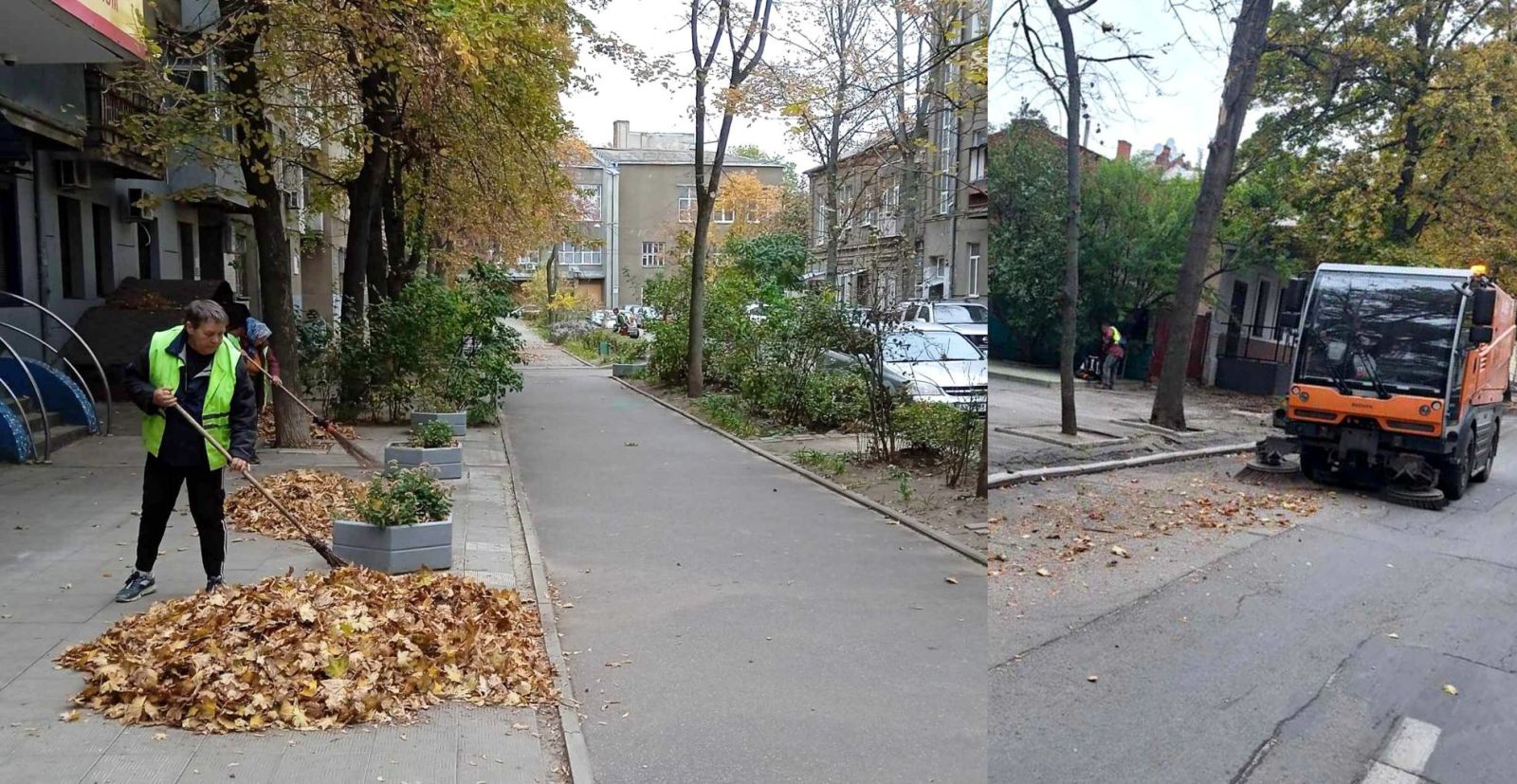 Харківські комунальники наводять лад на прибудинкових територіях (фото)
