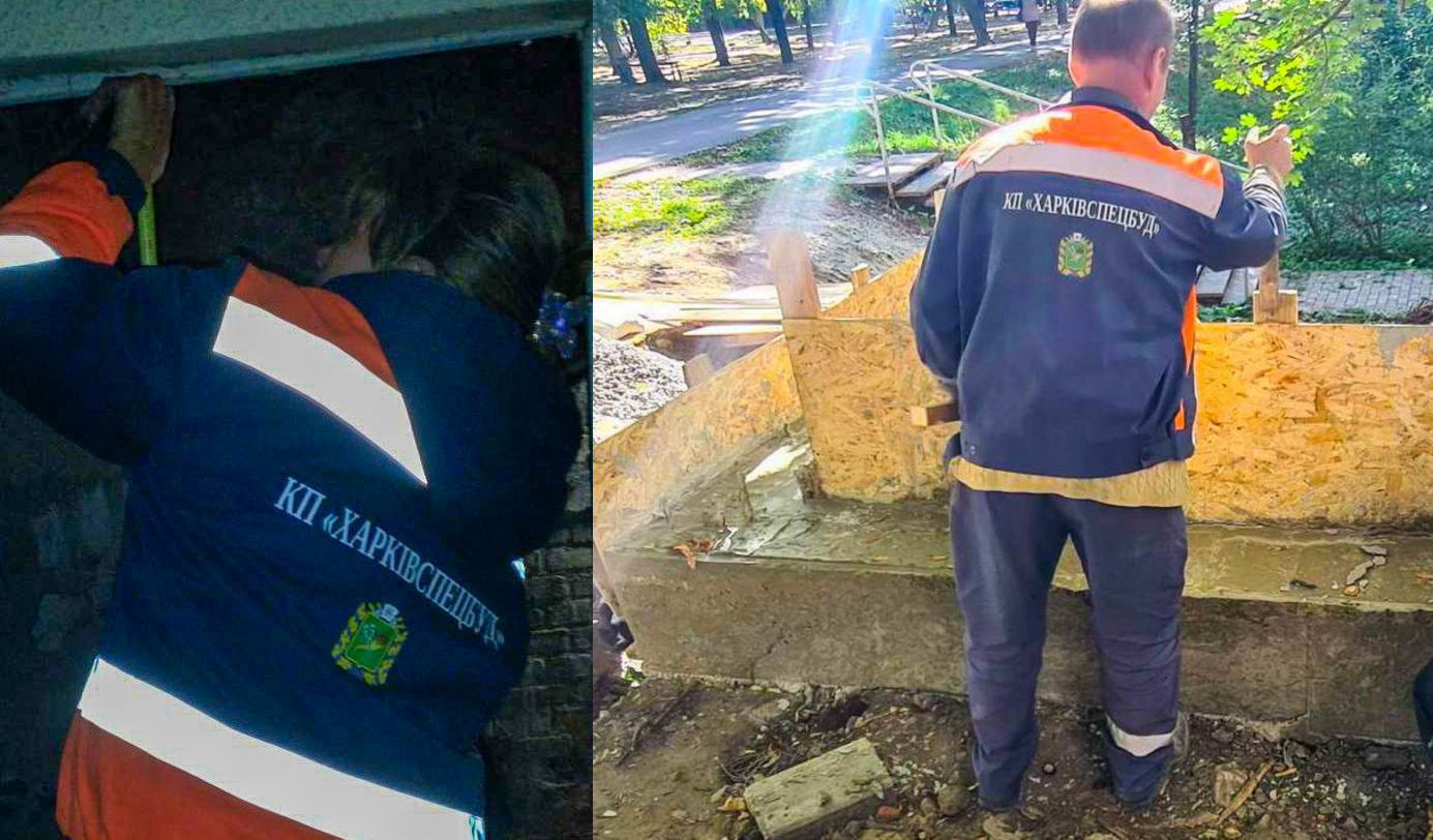 Комунальники провели ремонтні робти у десятках будинків Харкова