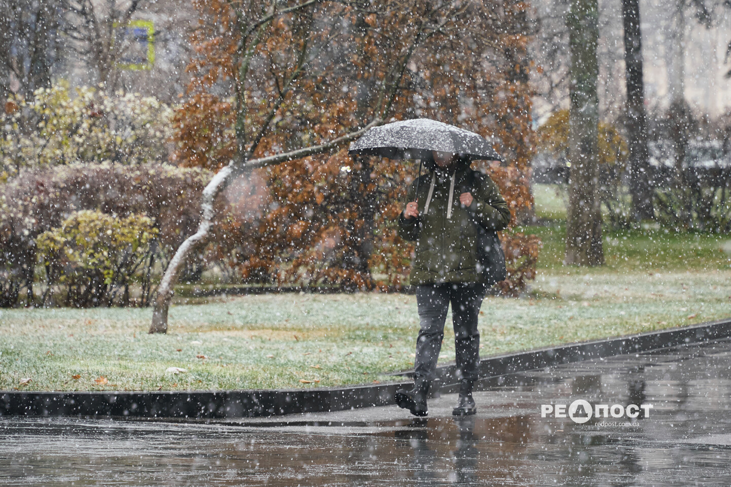 У Харкові випав перший сніг (фото)