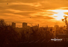 Красивий захід сонця у Харкові (фото)