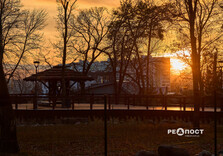 Красивий захід сонця у Харкові (фото)