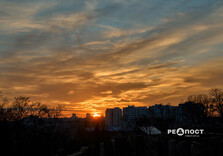 Красивий захід сонця у Харкові (фото)