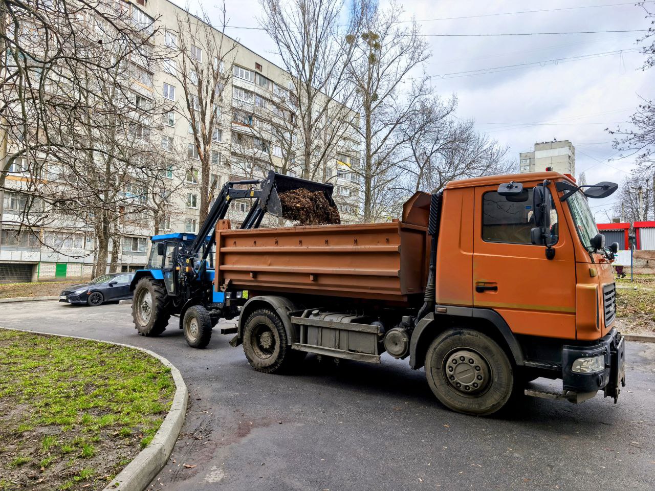 Комунальники розповіли, скільки листя вивезли з Харкова протягом осені
