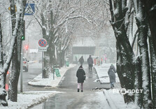 Сніжний ранок у Харкові (фото)