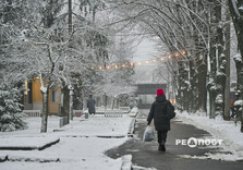 Сніжний ранок у Харкові (фото)
