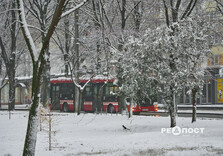 Сніжний ранок у Харкові (фото)