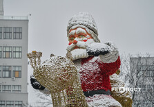 Сніжний ранок у Харкові (фото)