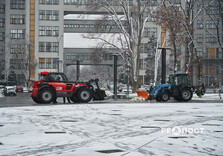 Сніжний ранок у Харкові (фото)