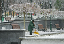 Сніжний ранок у Харкові (фото)