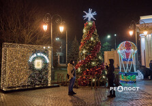 У Центральному парку Харкова тимчасово увімкнули святкову ілюмінацію (фото)