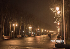 У Центральному парку Харкова тимчасово увімкнули святкову ілюмінацію (фото)