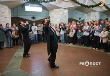 У харківському метро співали артисти Схід Opera (ХНАТОБ) (фото)