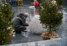 Сад Шевченко у Харкові готують до свят (фото)