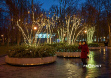 У центрі Харкова вмикали святкову ілюмінацію в тестовому режимі (фото)