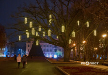 У центрі Харкова вмикали святкову ілюмінацію в тестовому режимі (фото)