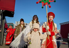 Учні Новобаварського району привітали харків'ян з Різдвом (фото)