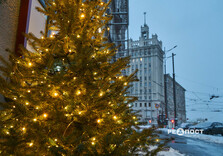 Передноворічний снігопад у Харкові (фото)