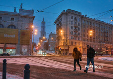 Передноворічний снігопад у Харкові (фото)