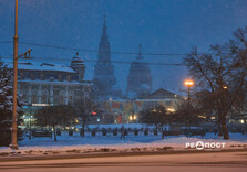 Передноворічний снігопад у Харкові (фото)
