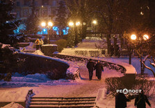 Передноворічний снігопад у Харкові (фото)