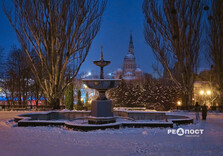 Передноворічний снігопад у Харкові (фото)
