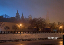 Після дощу у Харкові пішов сніг (фото)