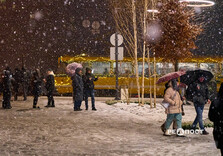 Після дощу у Харкові пішов сніг (фото)