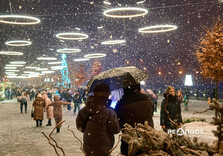 Після дощу у Харкові пішов сніг (фото)