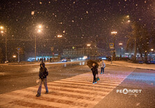 Після дощу у Харкові пішов сніг (фото)