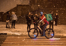 Після дощу у Харкові пішов сніг (фото)