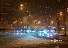 Після дощу у Харкові пішов сніг (фото)