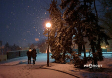 Після дощу у Харкові пішов сніг (фото)