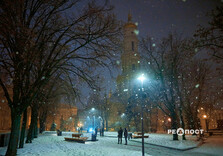 Після дощу у Харкові пішов сніг (фото)