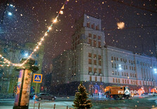 Після дощу у Харкові пішов сніг (фото)