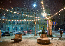 Після дощу у Харкові пішов сніг (фото)