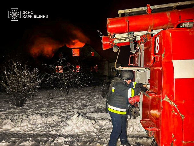 Атака БпЛА по Харківщині: пожежі у трьох громадах