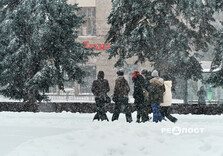 Снігова стихія у Харкові (фото)