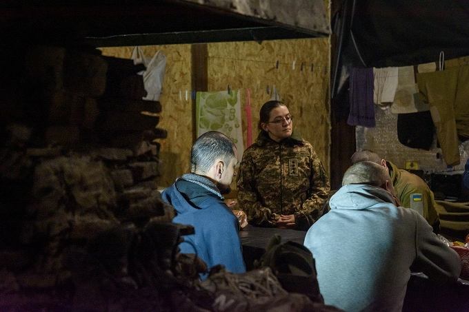 Психологи НГУ проводять виїзну роботу з бійцями бригади «Скіф» на передовій