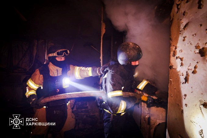 Новини Харкова: пожежа після удару БпЛА по приватному будинку