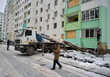 В Індістріальному районі Харкова усувають наслідки масованої ворожої атаки (фото)