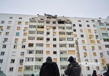 В Індістріальному районі Харкова усувають наслідки масованої ворожої атаки (фото)