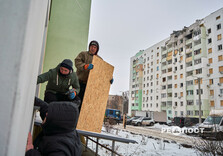 В Індістріальному районі Харкова усувають наслідки масованої ворожої атаки (фото)