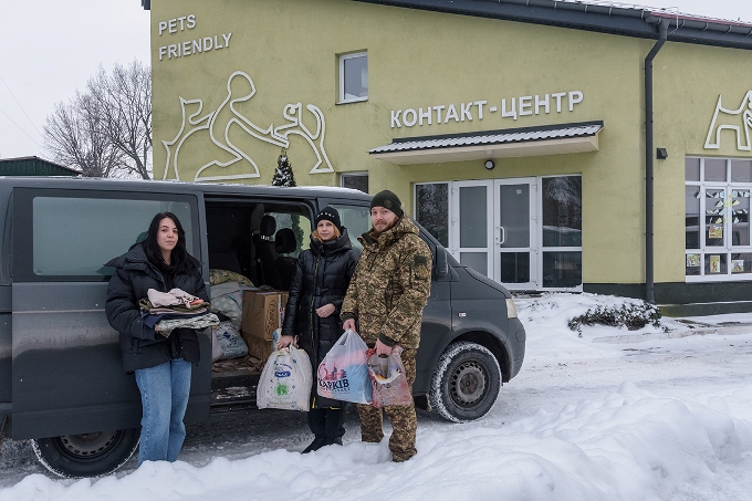 Новини Харкова: бійці «Скіфа» допомогли притулку тварин
