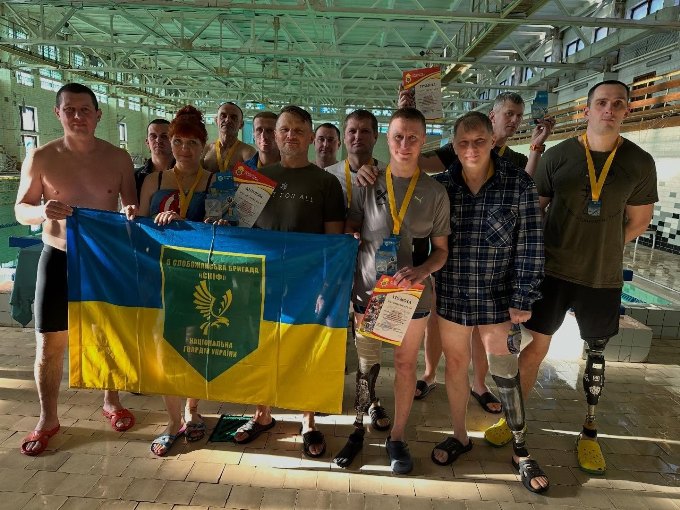 5 Слобожанська бригада «Скіф» перемогла в чемпіонаті з плавання серед гвардійців Сходу України