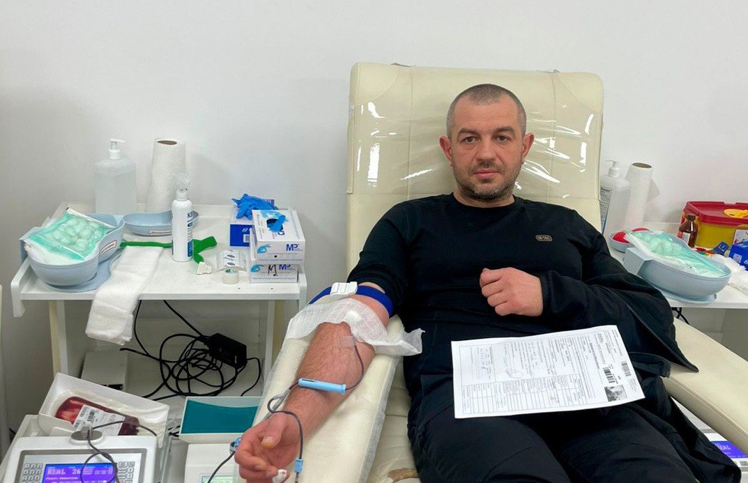 Харківські правоохоронці здали кров для військовослужбовців та цивільних громадян (фото)