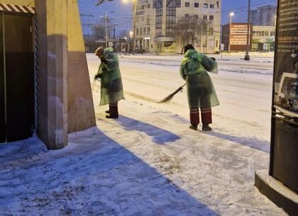 КП «Шляхрембуд» у Харкові працює в посиленому режимі після крижаного дощу