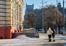 Морозний день у Харкові (фото)