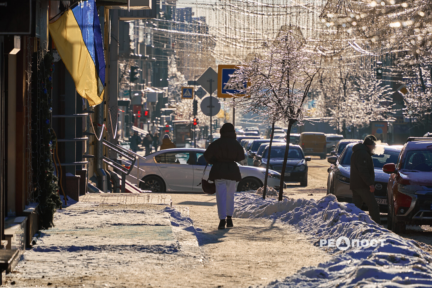 Морозний день у Харкові (фото)