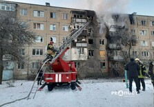 Як виглядає харківський житловий будинок після удару БПЛА росіян